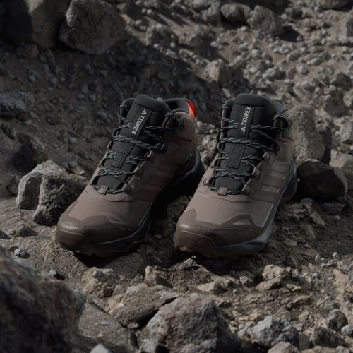 Chaussures De Randonnée Terrex Skychaser Ax5 Mid Gorestex Adidas Trace Brown Earth Strata Semi Impact Orange