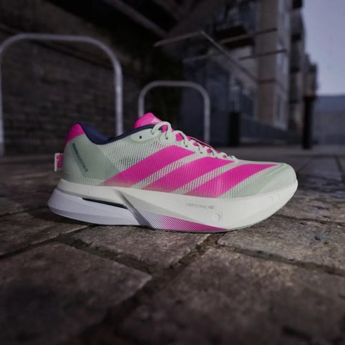 Chaussures Adizero Boston13 Adidas Linen Green Shock Pink Dark Blue