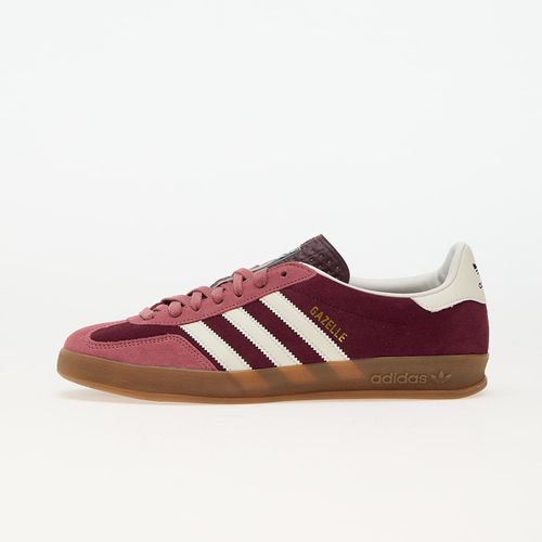 Chaussures Baskets Adidas Gazelle Indoor Maroon/ Ftw White/ Preloved Crimson Eur