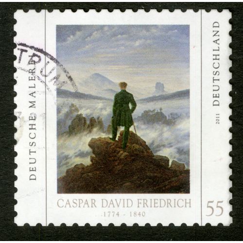 Timbre Oblitéré Deutschland, Deutsche Malerei, Caspar David Friedrich 1774-1840, 2011, 55