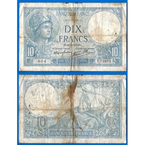France 10 Francs 1939 Minerve Billet Vert Franc Frcs Frs Frs
