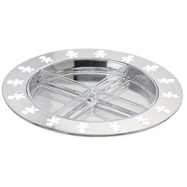 Alessi - Plateau Hors D¿Oeuvre - Inox Et Verre - Girontodo Kk33 