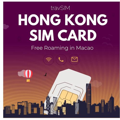 Carte Sim Travsim Hong Kong | 12go De Données Mobiles À Des Vitesses 4g/5g | Roaming Gratuit À Macao | Le Forfait De La Carte Hong Kong Est Valable 30 Jours.