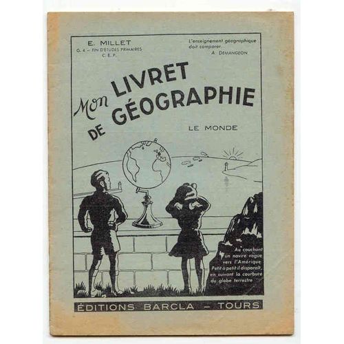Mon Livret De Géographie Le Monde Fin D'études Primaires
