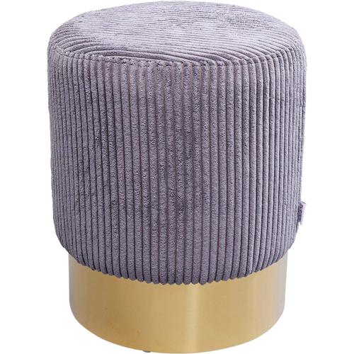 Tabouret Cherry Cord Gris Et Laiton Kare Design