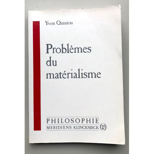 Problèmes Du Matérialisme