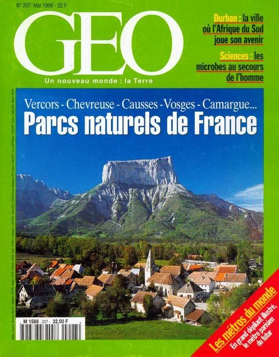 Géo N° 207 : Parcs Naturels De France