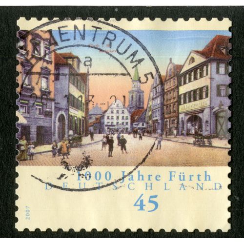 Timbre Oblitéré Deutschland, 1000 Jahre Furth, 45