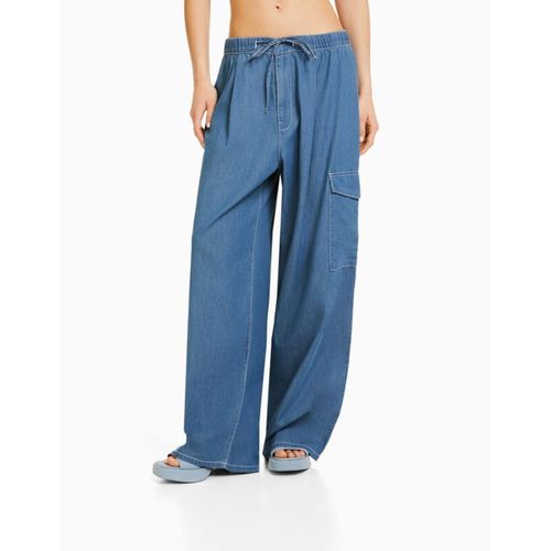  Jean Wide Balloon Cargo Femme Xxs Bleu