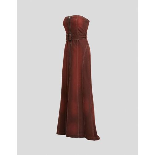  Robe Longue Bandeau Generation  Denim Femme M Rouge