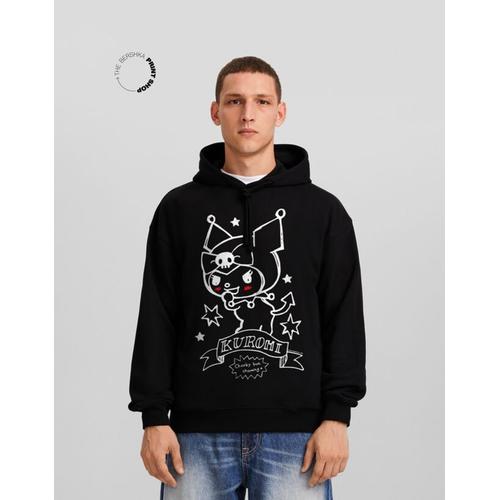  Sweat Capuche Oversize Imprimé Kuromi Homme Xs Noir