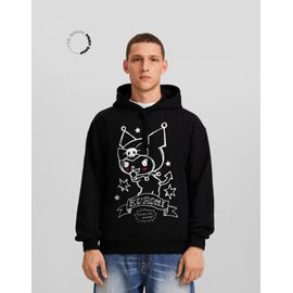  Sweat Capuche Oversize Imprimé Kuromi Homme M Noir