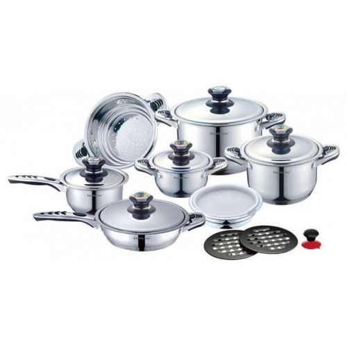 Batterie De Cuisine 16 Pcs En Inox