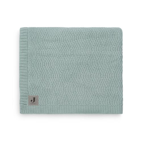 Couverture Lit Bébé 100x150cm River Knit Ash Green - Jollein