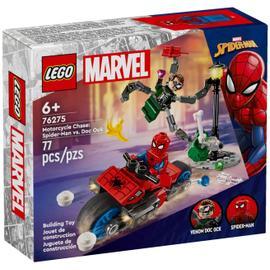 Figurine Spiderman Blast 'n Go : Spider-Man avec moto - Jeux et