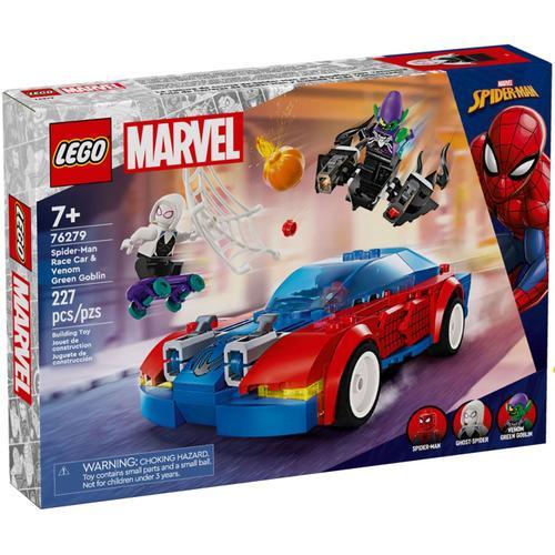 Lego Marvel - La Voiture De Course De Spider-Man Contre Le Bouffon Vert Venomisé - 76279