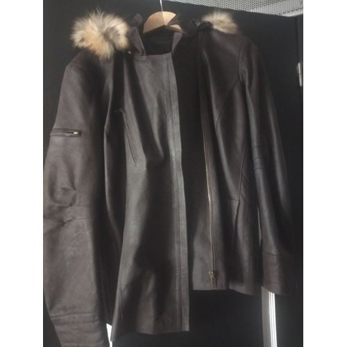 Veste Cuir Femme Vachette Marron
