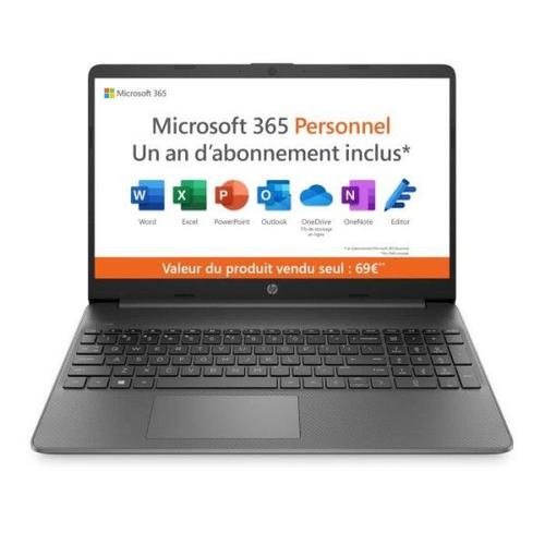 PC Portable HP Laptop 15s-fq5023nf 15.6' Intel Core i5 16 Go RAM 512 Go SSD  Gris