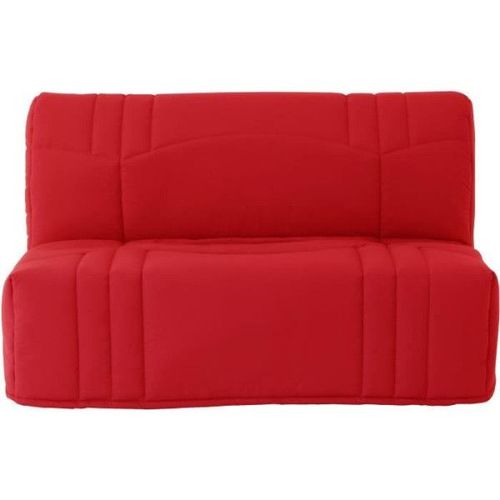 Banquette Bz Dream - Tissu 100% Coton Rouge - Couchage 140x190 Cm - Classique - Moelleux