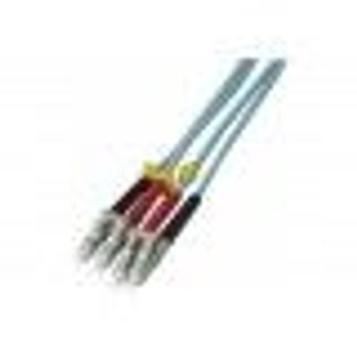 Tecline - Cordon de raccordement - LC multi-mode (M) pour LC multi-mode (M) - 0.5 m - fibre optique - duplex - 50 / 125 microns - OM3 - turquoise