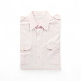 Reconditionné - Chemise classique Homme uni Rose - Taille L