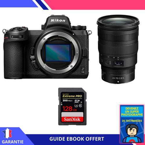 Nikon Z6 II + Z 24-70mm f/2.8 S + 1 SanDisk 128GB Extreme PRO UHS-II SDXC 300 MB/s + Ebook 'Devenez Un Super Photographe'