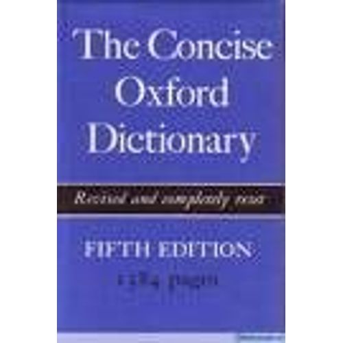 The Concise Oxford Dictionary