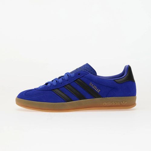 Chaussures Baskets Adidas Gazelle Indoor Lucid Blue/ Core Black/ Gold Metallic Eur