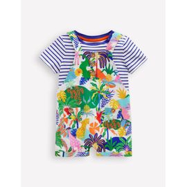 Ensemble Avec Salopette Boutonnée-Jungle Multi Lait De Coco