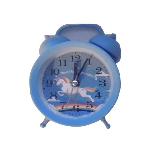 REVEIL POUR ENFANT LICORNE MODELE BLEU EMBALLAGE INCLUS