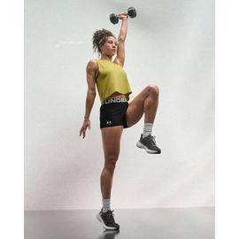 Shorty 8 cm HeatGear&reg; pour femme Noir / Blanc S