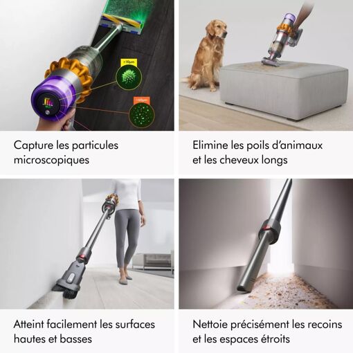 Aspirateur balai Dyson V15s Detect Submarine (448798-01) - 8