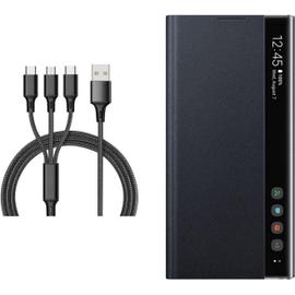Câble de Chargeur Magnétique,2m 3 en 1 Charge Câble Aimanté avec Micro USB,  Type C,IP Adaptateur pour Phone,Android Samsung,Huawei