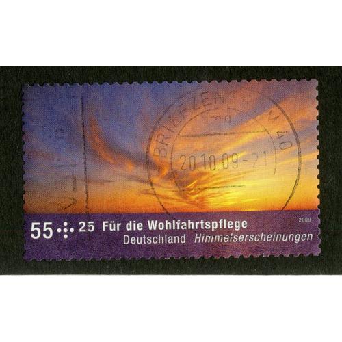 Timbre Oblitéré Deutschland, 25 Fur Die Wohlfahrtspflege, Himmelserscheinungen, 2009, 55