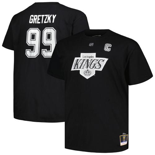 Profil Pour Homme Wayne Gretzky T-Shirt Noir Avec Nom Et Numéro Des Kings De Los Angeles