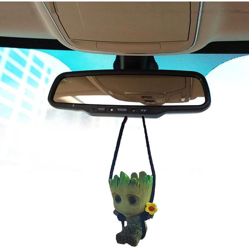 Accessoires Suspendus Pour Miroir De Voiture, Balançoire, Petit Homme Arbre Souriant