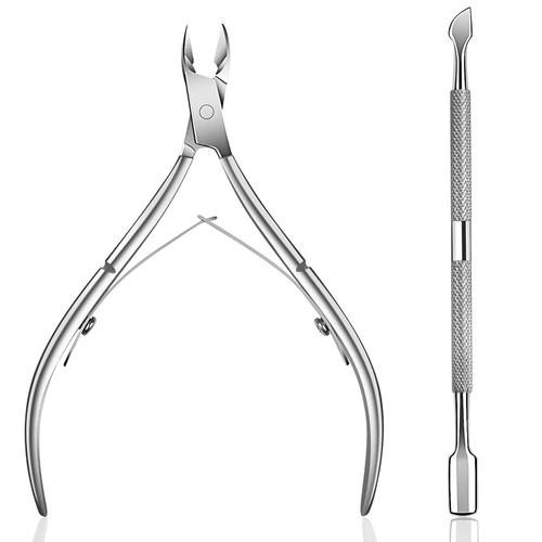 Outils Professionnels De Manucure De Pédicure Durables De Tondeuse De Coupe-Cuticules D'acier Inoxydable, Argent 