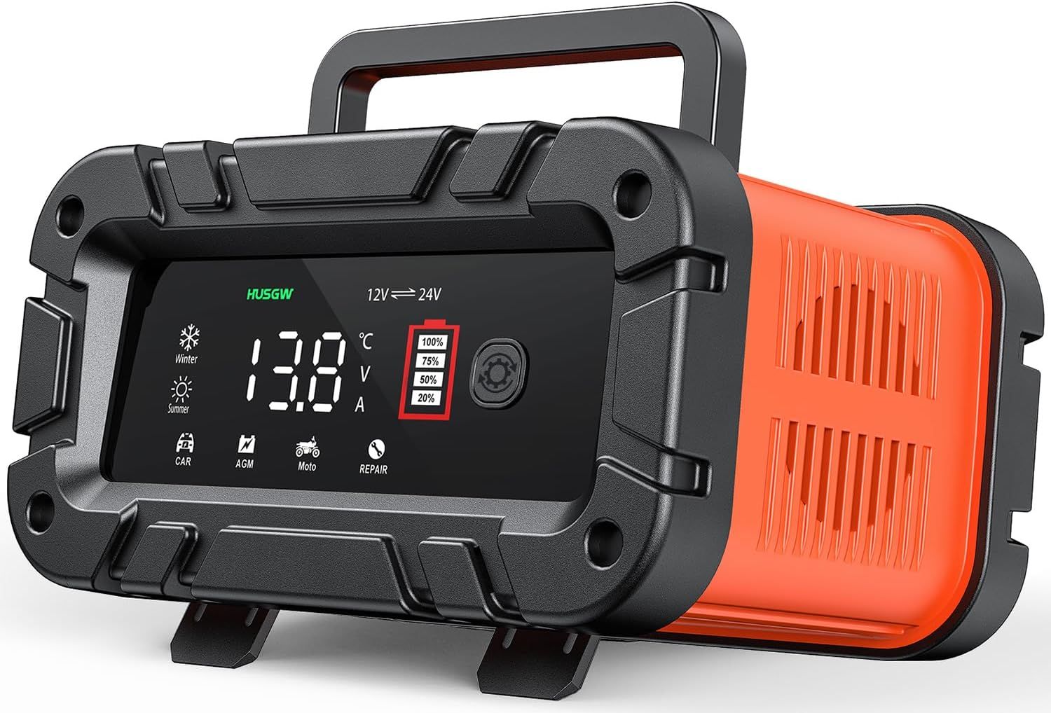 12V/24V 10A Chargeur De Batterie Intelligent, Chargeur Battrie Voit...