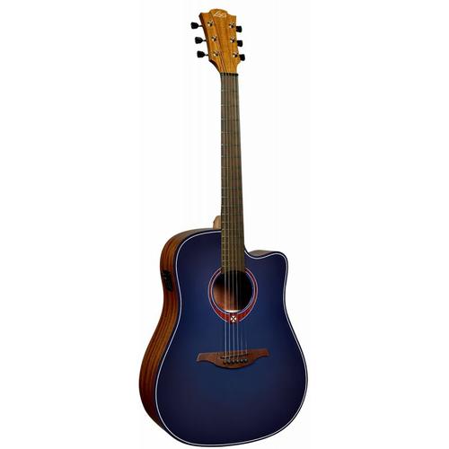 Lâg T-Blue-Dce Guitare Tramontane - Dreadnought - Cutaway Electro Special Edition Blue Burst