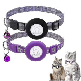 Support de collier de chien Airtag (lot de 2) compatible avec le support de  collier de chat Apple Airtag, support d'étiquette d'air pour collier