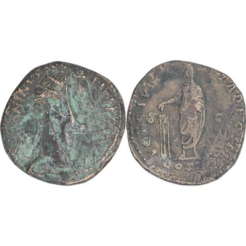 Rome - Dupondius - Antonin Le Pieux - 158 Ad - Vota Suscepta - Ric.1010 - Rare - 17-216