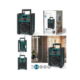 Radio de Chantier DAB+ 2.2 " Écran Bleu blanc Alimentation secteur + pile Numérique 15 W Bluetooth® Réveil IP65 Poignée de transport