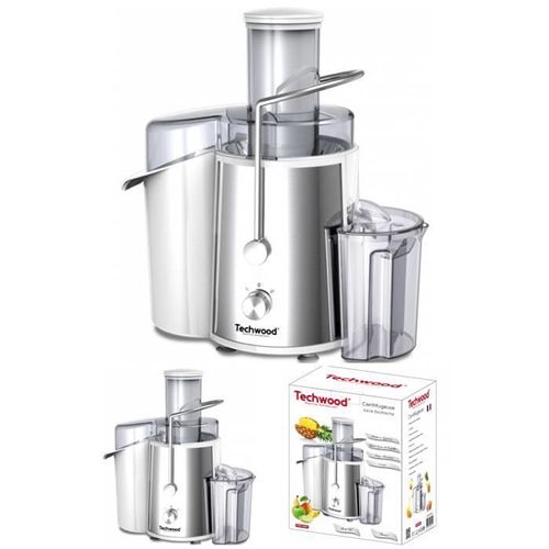 Centrifugeuse Extracteur de jus INOX 800W Filtre INOX 2 vitesses pulpe 1,5 litre jus amovible 0,75 litre