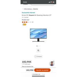 ECRAN GAMING XIAOMI MI 27'' QHD à bas prix