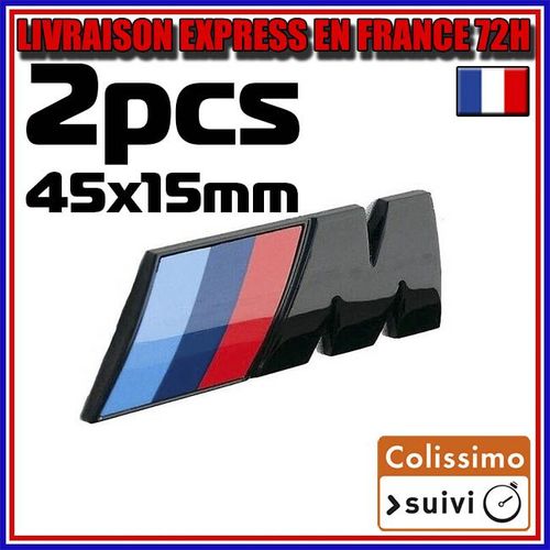 Logo Bmw M3 M Adhésif Noir Brillant 45x15mm