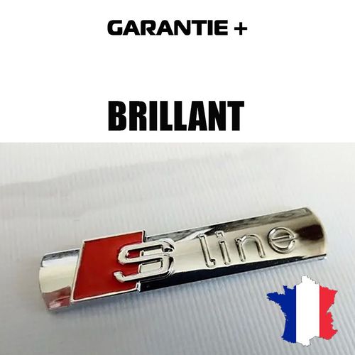 Audi Sline Logo Haut De Gamme Sticker Brillant Décor Auto Emblème Badge