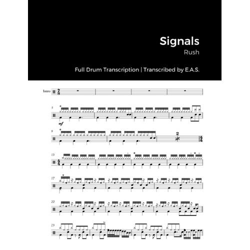 Rush - Signals: Full Drum Transcription (Jds Drum Transcription Books)