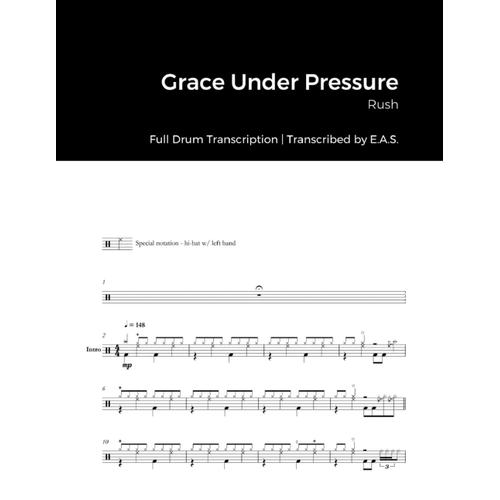 Rush - Grace Under Pressure: Full Drum Transcription (Jds Drum Transcription Books)