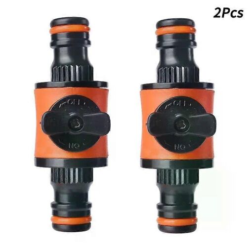 2PC tuyau d'arrosage tuyau robinet arrêt robinet vanne raccord conn...