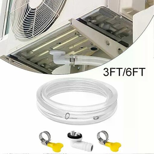 3FT 6FT Tuyau de vidange de climatiseur Kit de vidange de climatise...